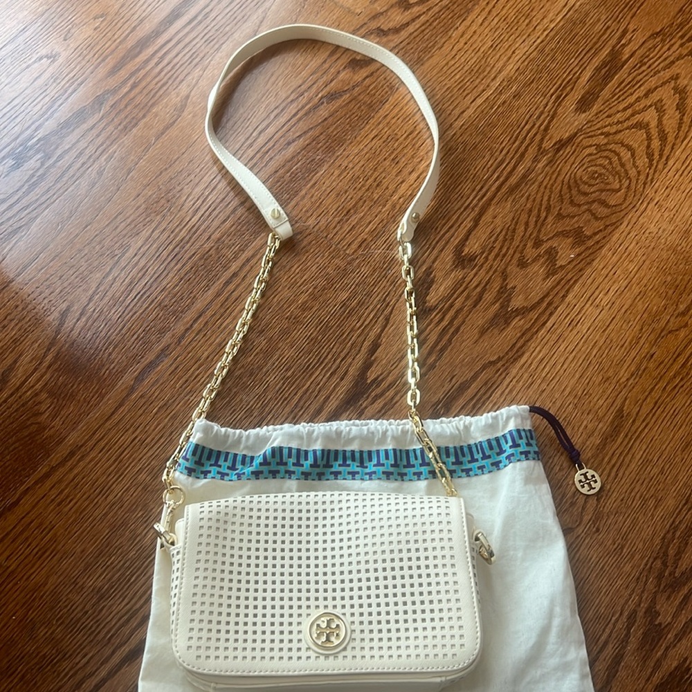 Tory Burch perforated cross body bag